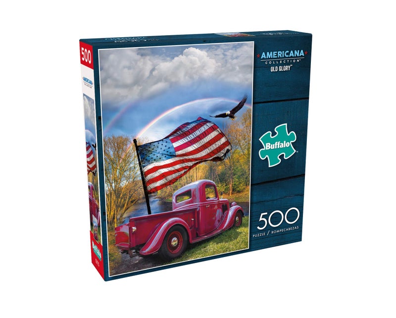 Buffalo Games - Celebrate Life Gallery - Old Glory - 500 Piece Jigsaw Puzzle for Adults - Challenging Puzzle Perfect for Game Nights - Finished Puzzle Size is 21.25 x 15.00 - Image 3